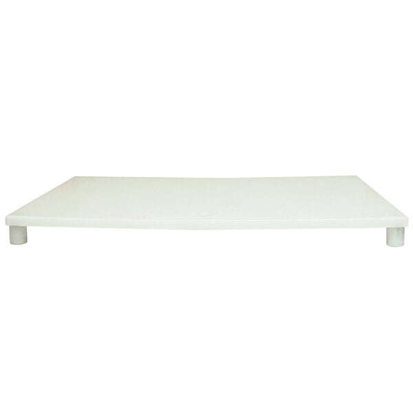 A white rectangular Sammic chamber insert plate.