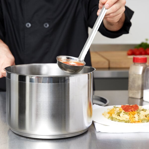 close-up of a silver pot