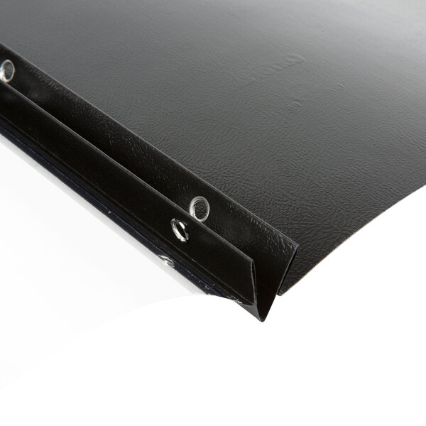 An Oxford assorted color report cover with clear front and metal prong fasteners.