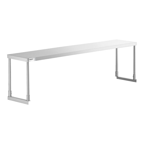 Regency Stainless Steel Single Deck Overshelf - 12" x 72" x 19 1/4"