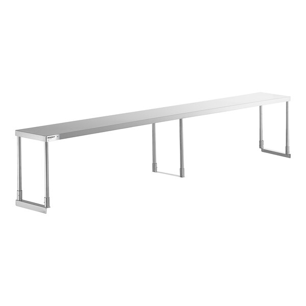 Regency Stainless Steel Single Deck Overshelf - 12" x 96" x 19 1/4"