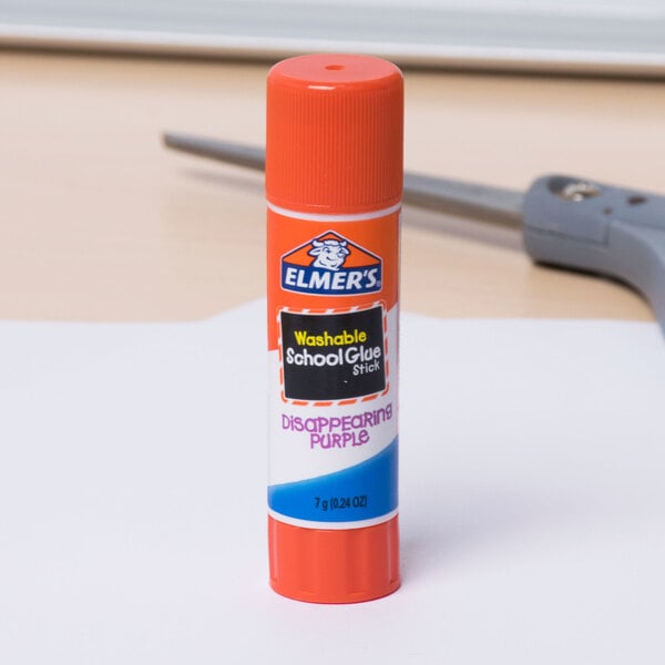 Elmer's School Glue Sticks, 0.21 Oz., Purple, 6/Pack (E1591