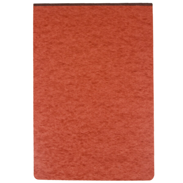 An Oxford red rectangular pressboard report cover with a black border.