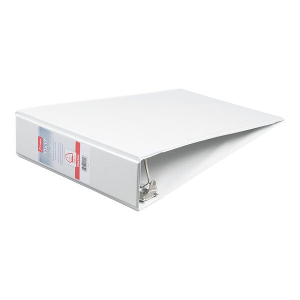Cardinal CRD 22142 ClearVue 11" x 17" White Tabloid Size Binder with 3" Slant D Rings