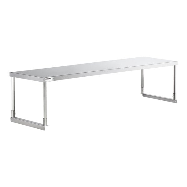 Regency Stainless Steel Single Deck Overshelf - 18" x 60" x 19 1/4"