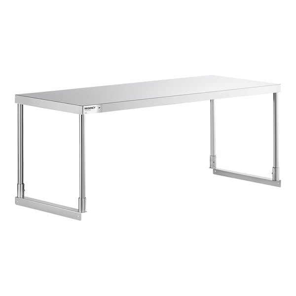 Regency Stainless Steel Single Deck Overshelf - 18" x 48" x 19 1/4"