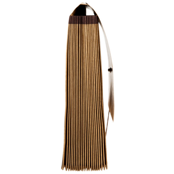 A brown Pendaflex legal size expanding file with a brown flap and cord closure.