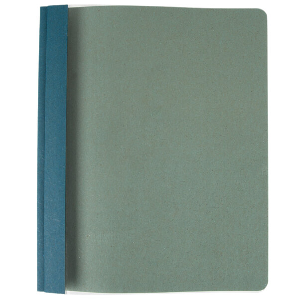 An Oxford blue recycled clear front report cover.