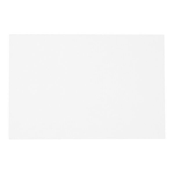 A plain white rectangular card with no visible lines or markings.