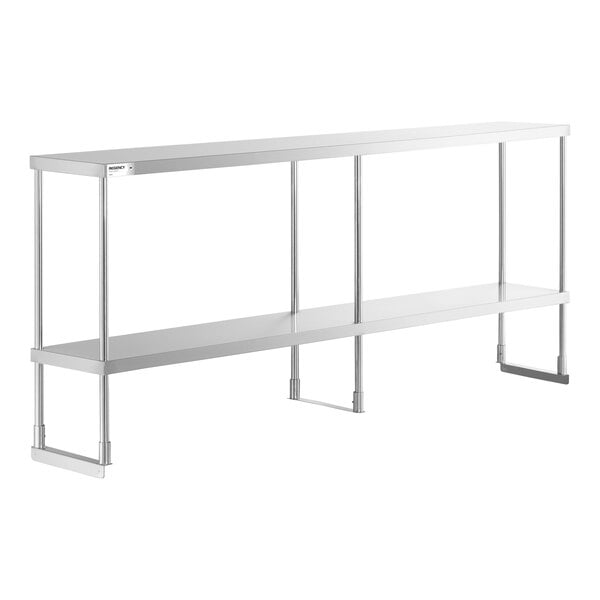 Regency Stainless Steel Double Deck Overshelf - 12" x 84" x 32"
