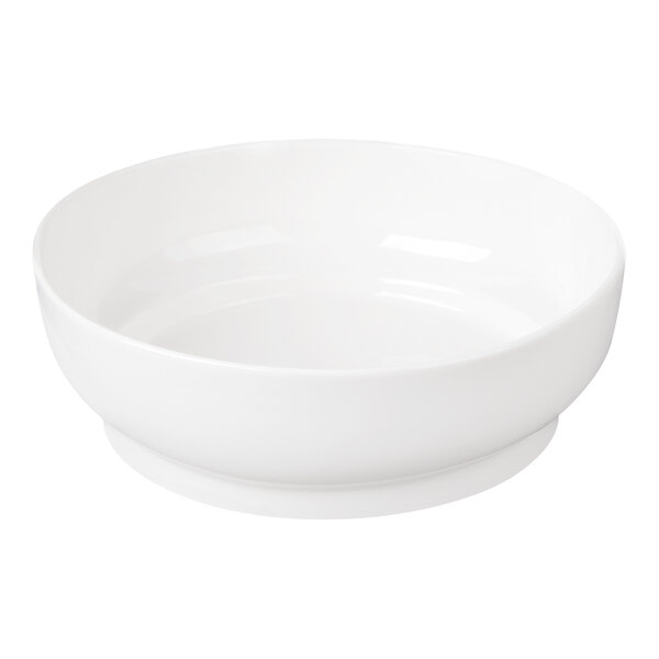Bon Chef Mid Century 32 oz. White Porcelain Curved Bowl - 24/Case