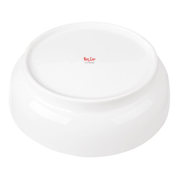 Bon Chef Mid Century 32 oz. White Porcelain Curved Bowl - 24/Case
