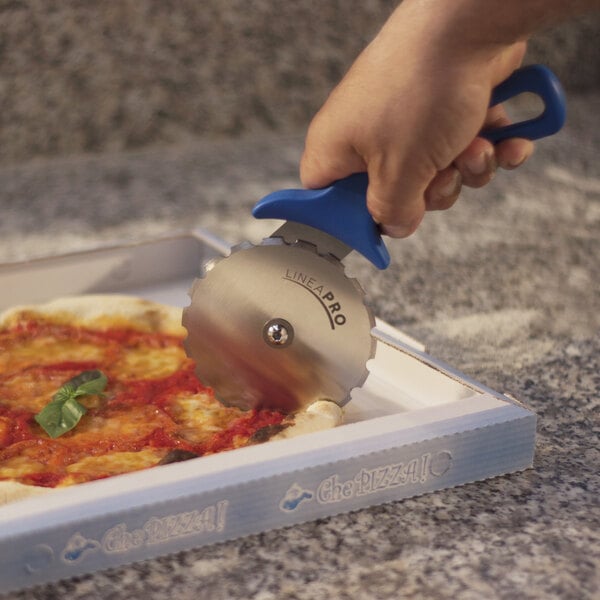 GI Metal AC-ROP7 4 Stainless Steel Pre-Cutting Pizza Cutter with Polymer  Handle