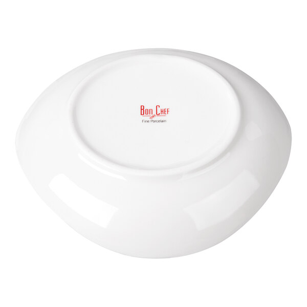 Bon Chef Globe 8 oz. White Porcelain Salad Bowl - 36/Case