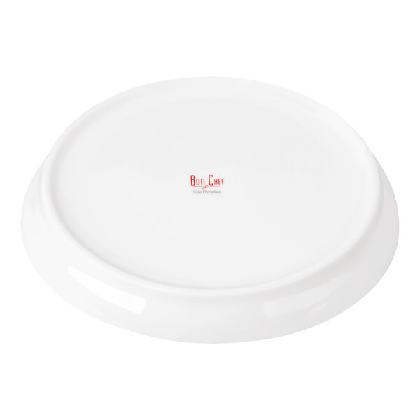 Bon Chef Mid Century 6" White Porcelain Saucer - 36/Case