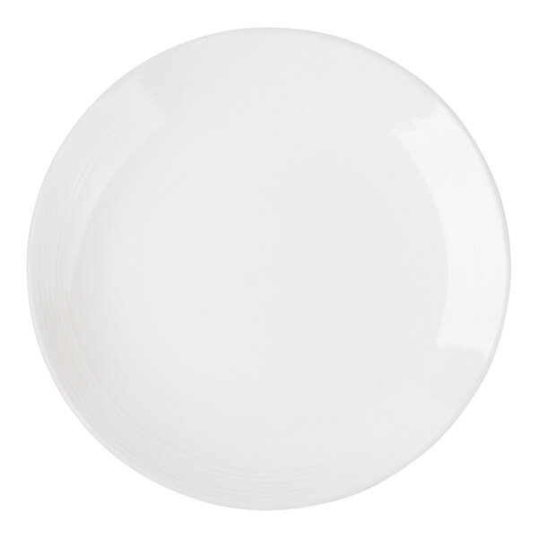 Bon Chef Circles 8 5/8" White Porcelain Salad Plate - 24/Case