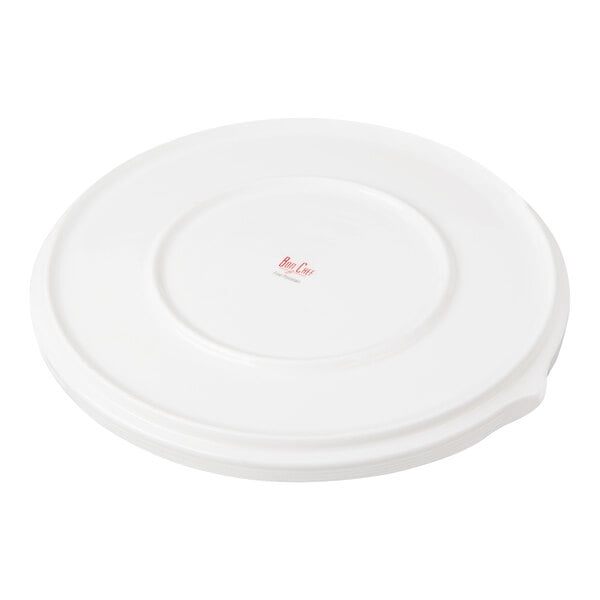 Bon Chef Stacked Lines 9 7/8" White Porcelain Dinner Plate - 24/Case