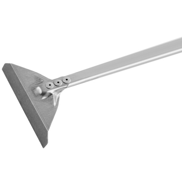 An Amica aluminized steel oven rake with a metal handle.