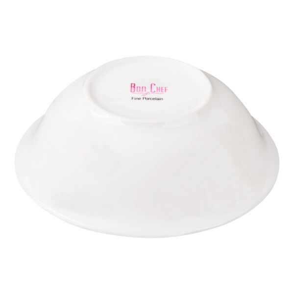 Bon Chef Circles 24 oz. White Porcelain Bowl - 36/Case