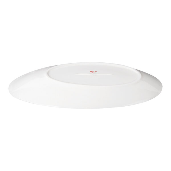 Bon Chef Slanted Oval 16" x 9 7/16" White Porcelain Plate - 12/Pack