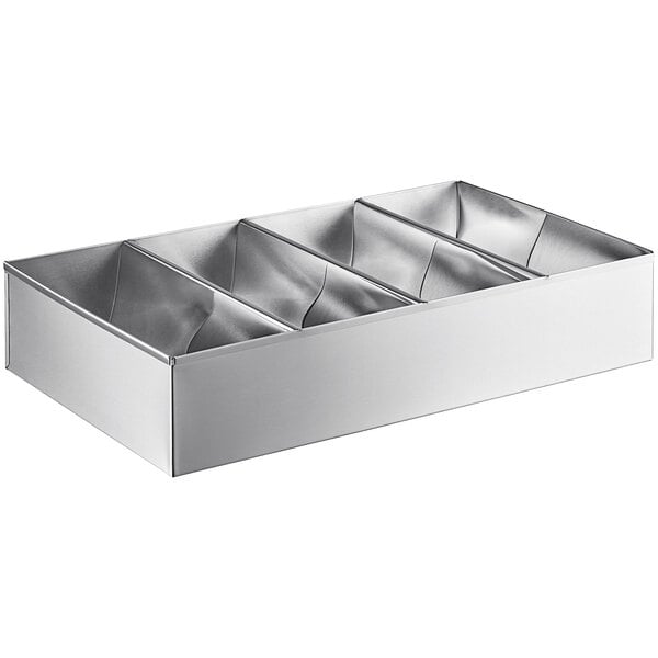 Choice 4-Compartment Cutlery Box (Stainless Steel)
