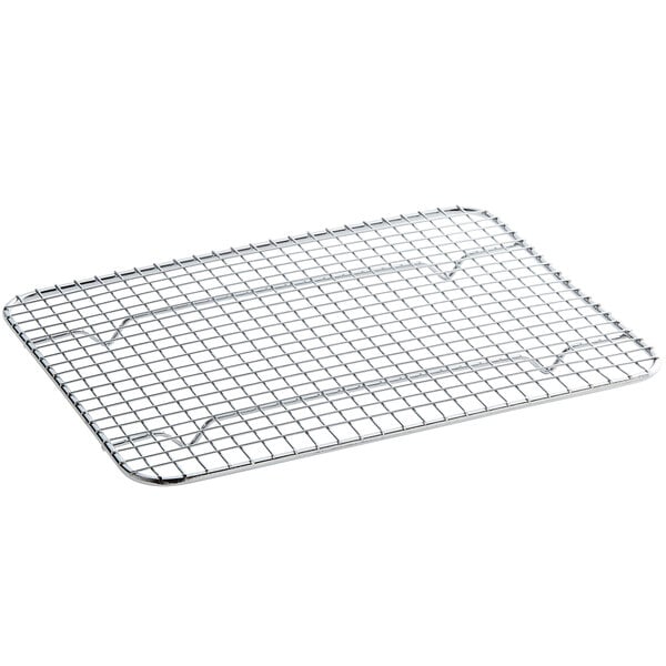 Choice 16 7/16 x 24 1/2 Chrome Plated Footed Wire Cooling Rack for Full  Size Sheet Pan