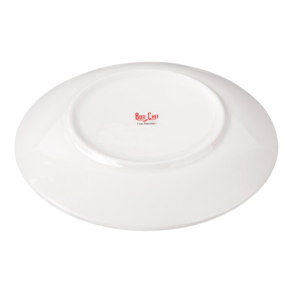 Bon Chef Circles 6" White Porcelain Saucer - 36/Case