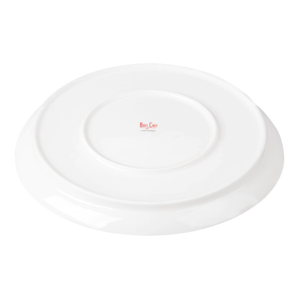 Bon Chef Mid Century 10 1/2" White Porcelain Plate - 12/Pack