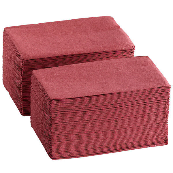 Paper Dinner Napkin, Burgundy, 2Ply 1000/Case