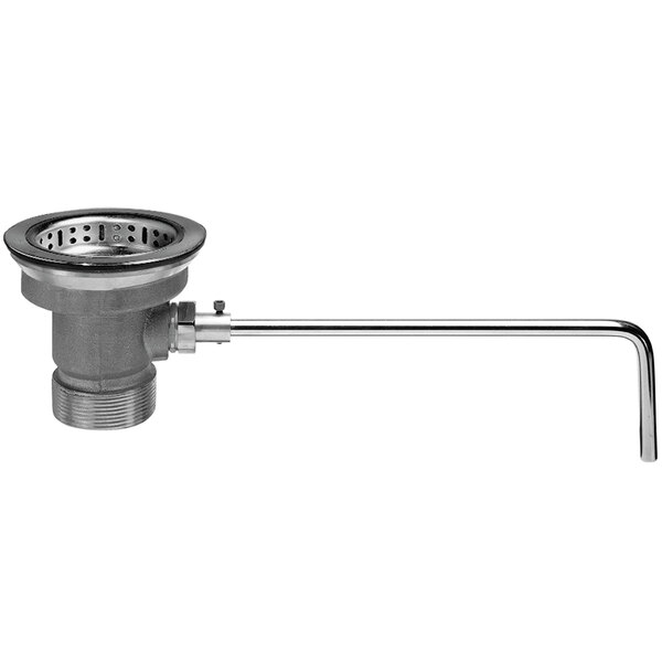 A Fisher chrome twist handle waste valve.