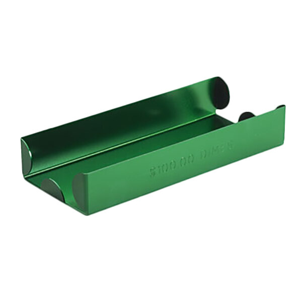 MMF Industries 211011002 Green Aluminum Rolled Coin Storage Tray 100