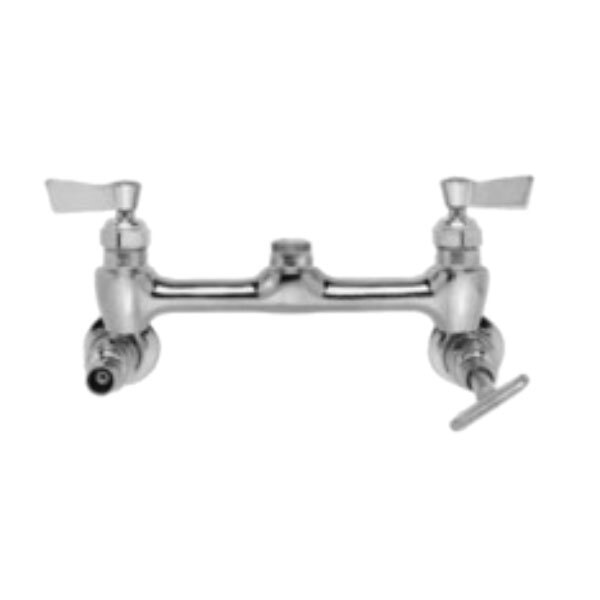 Fisher 2201 Wall Mounted 1/2" Brass Faucet Base with 8" Centers, Swivel