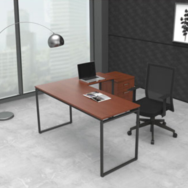 Linea Italia Sv751ch Seven Series Cherry L Shaped Desk 59 X 47 Image Preview