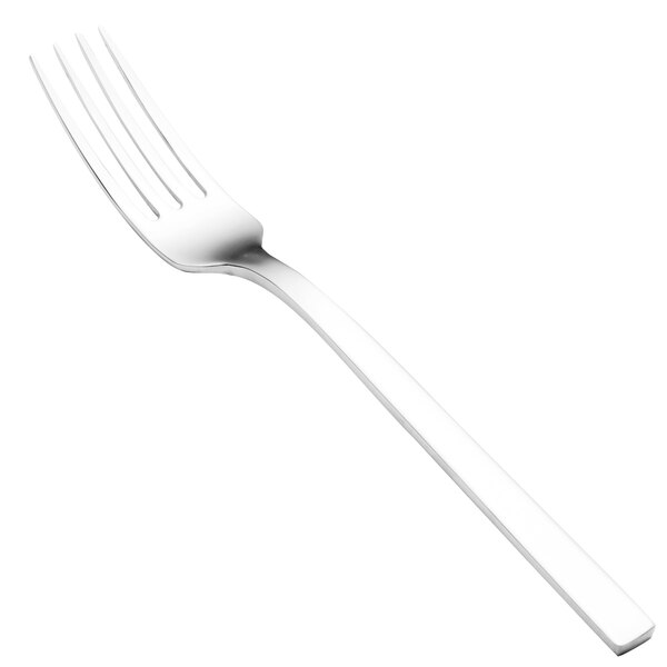 A close-up of a Walco stainless steel salad fork.