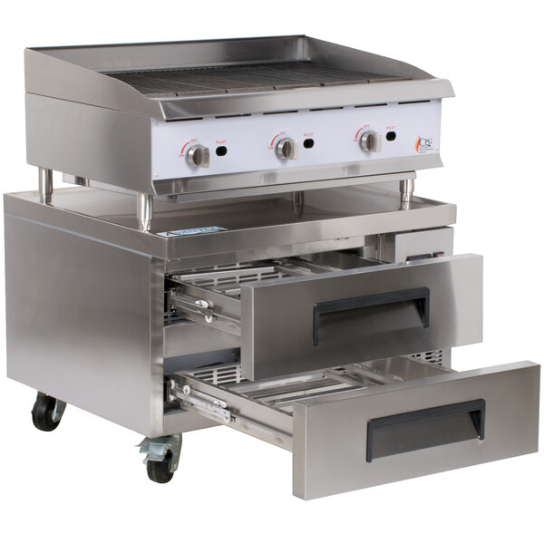 Cooking Performance Group 36CBRRBNL 36" Gas Radiant Charbroiler with 2