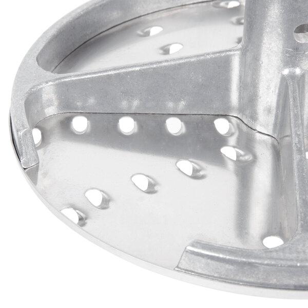 A Robot Coupe LP5DISC set of five circular metal discs with holes.