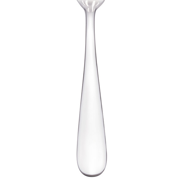 A close-up of a Walco stainless steel table fork with a white background.