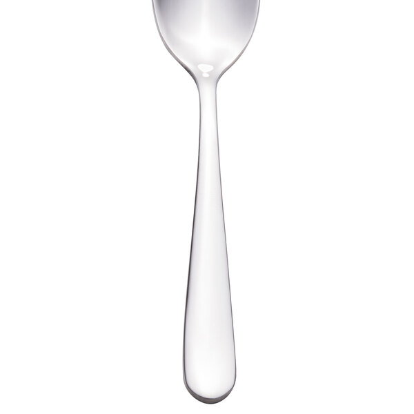 A silver Walco demitasse spoon.