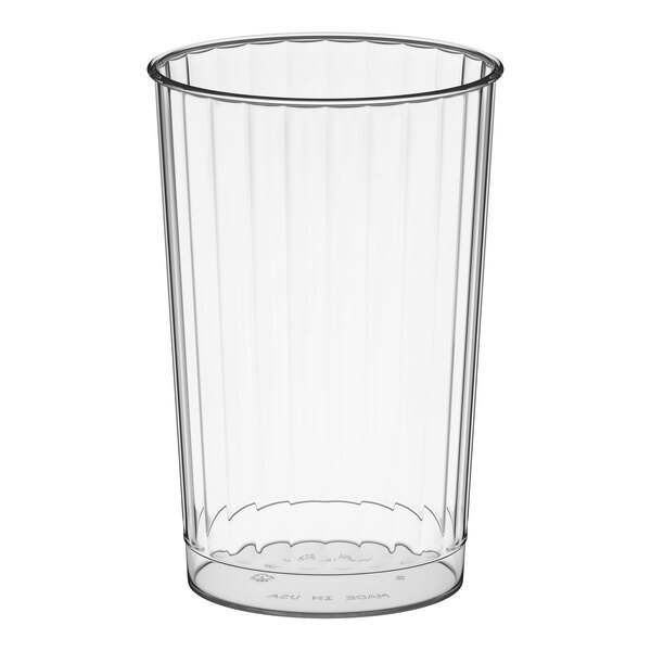 WNA Comet CC12240 Classicware 12 oz. Tall Clear Plastic Fluted Tumbler - 20/Pack