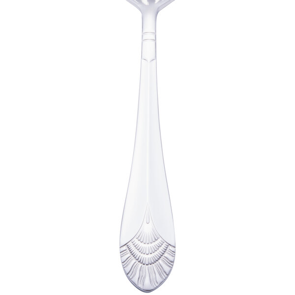 A Walco stainless steel dinner fork with a design on the handle.