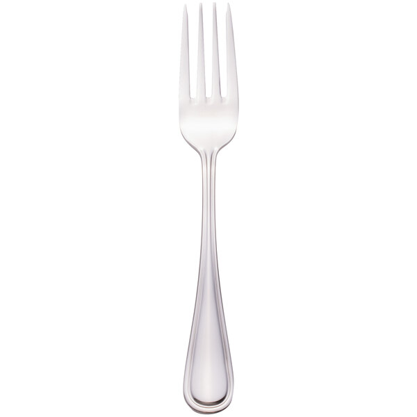 A close-up of a Walco Pacific Rim stainless steel salad fork with a silver handle.