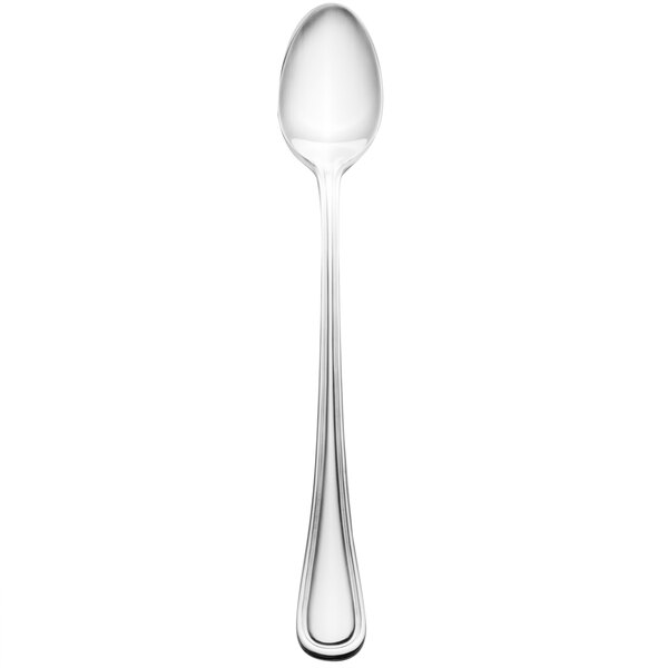 A silver Walco Pacific Rim iced tea spoon.