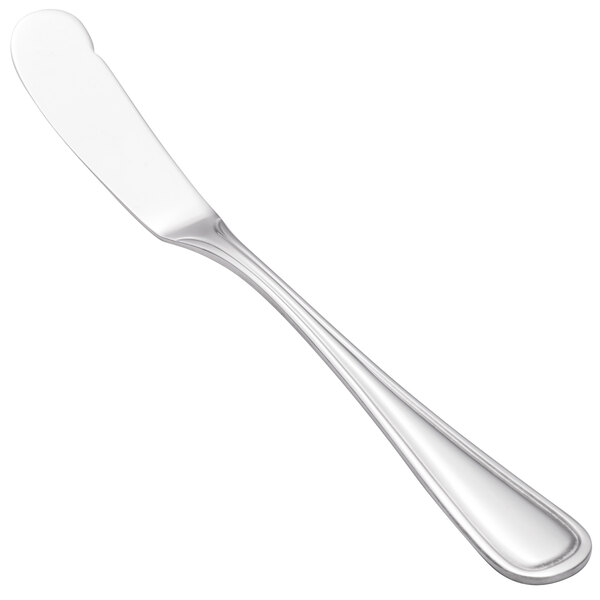 A silver Walco stainless steel butter knife with a solid handle.