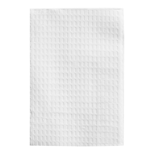 A white 3-ply disposable baby changing table liner with a textured pattern.