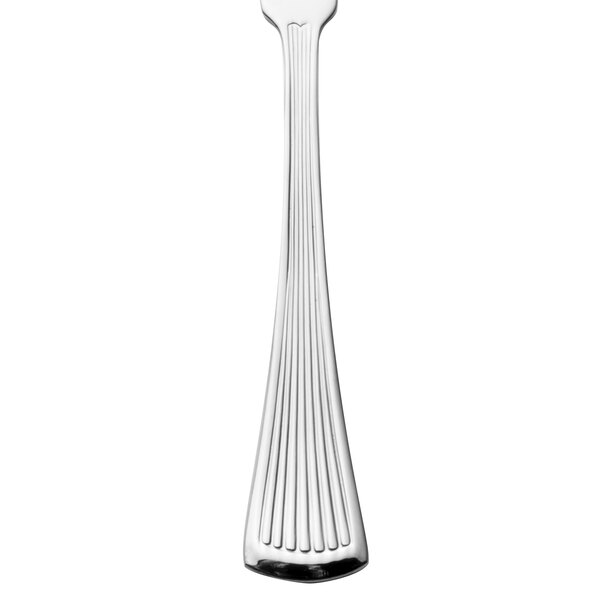 A Walco Bosa Nova stainless steel butter spreader with a long handle.