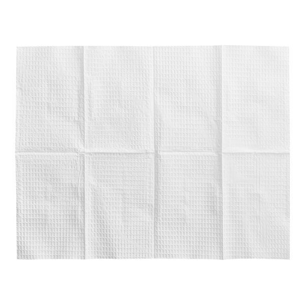 A white, rectangular 2-ply baby changing table liner with a subtle textured pattern.
