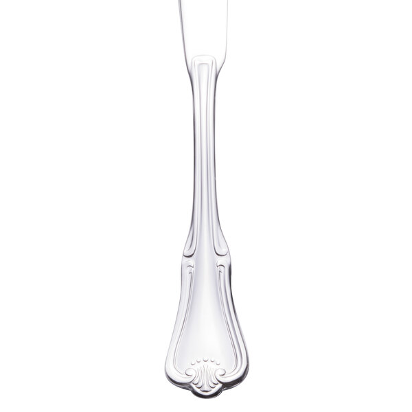 A Walco Barony stainless steel flat handle butter spreader.