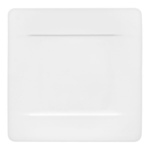 Villeroy & Boch Modern Grace 8 1/2" x 8 1/2" White Bone Porcelain Square Plate - 6/Case