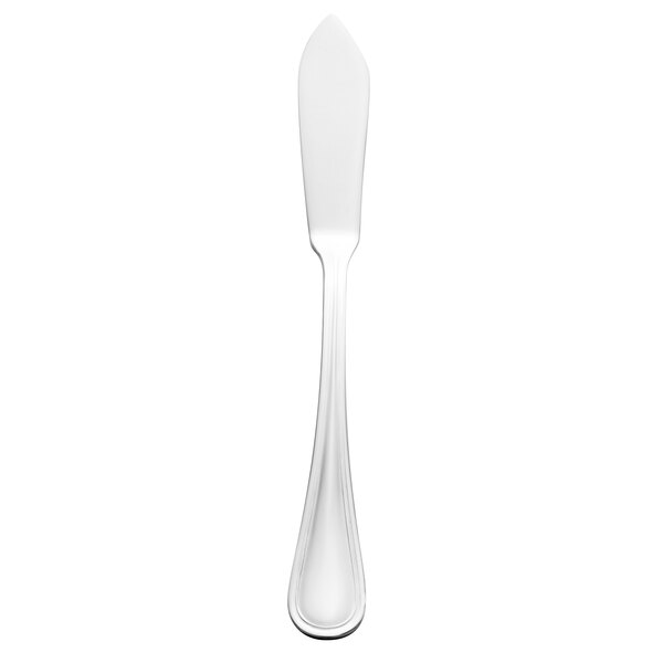 A silver Walco Marcie butter spreader with a long handle.