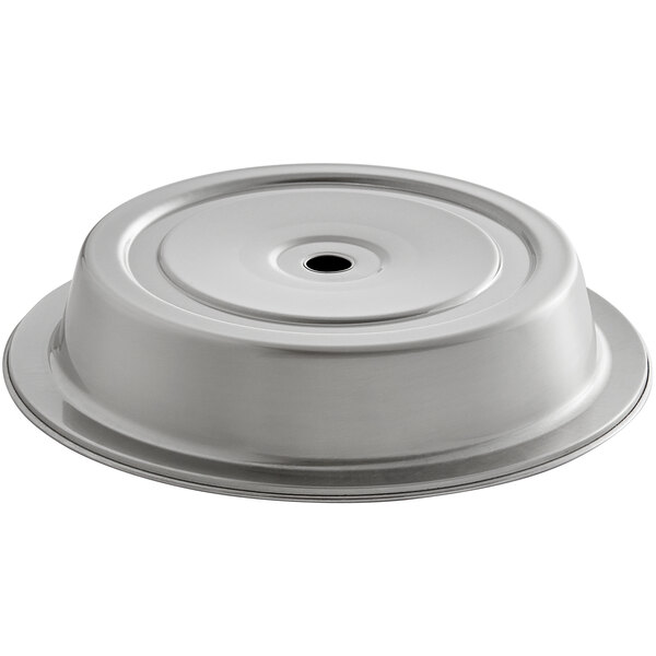 Vollrath 62331 12 11/16 to 12 3/4 Satin Finish Stainless Steel Dome Plate  Cover - 12/Pack